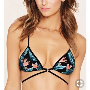Floral bikini top
